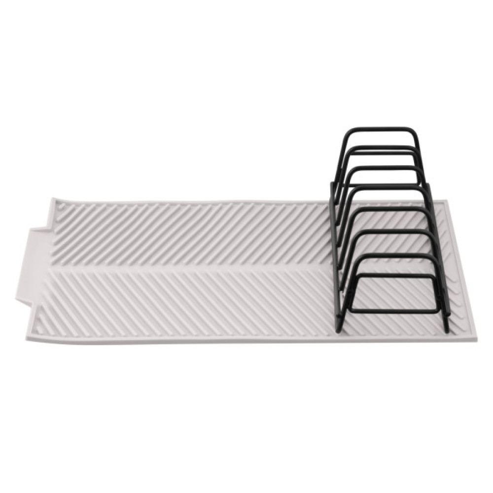 Сушарка для посуду ARDESTO Minimalism 39х25х8см, силікон, метал, сірий (ARHK4102DR)