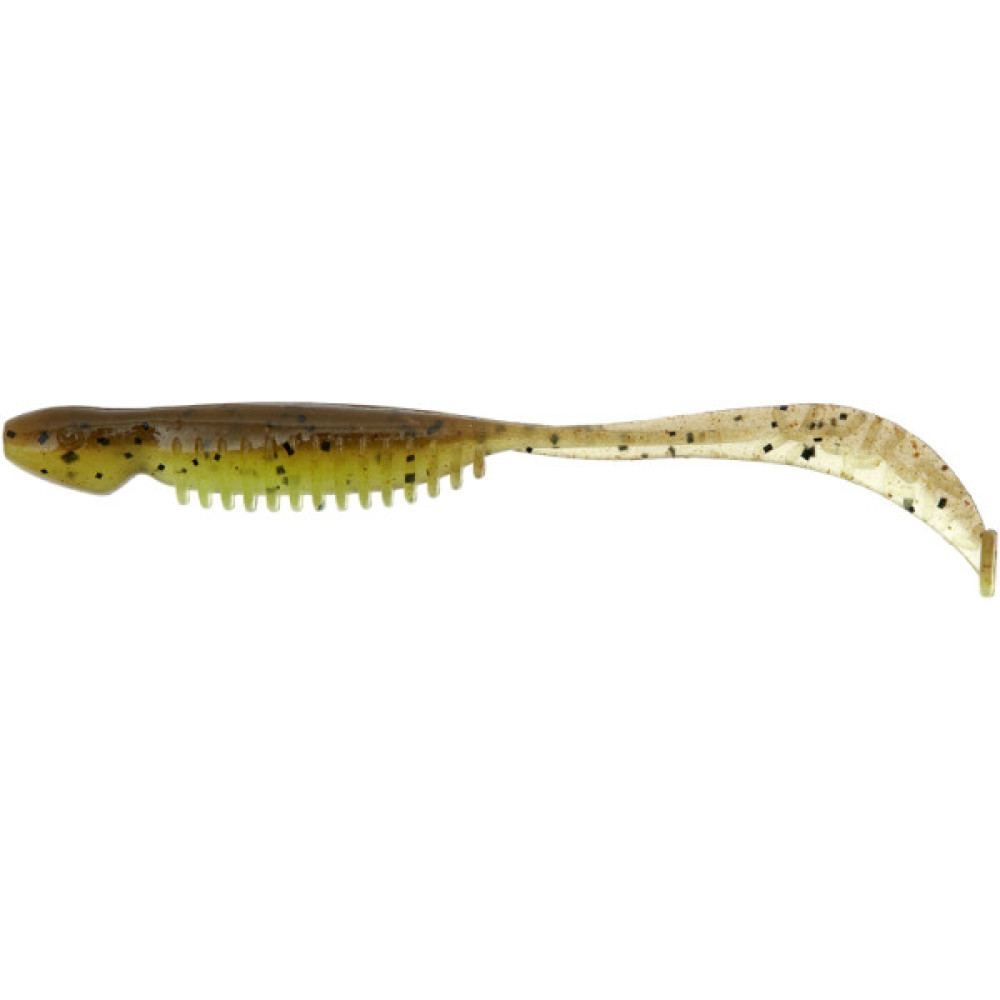 Силікон рибальський Reins Curly Shad 3.5" B08 Green Pumpkin Chart Melon (11 шт/уп.) (1552.09.06)