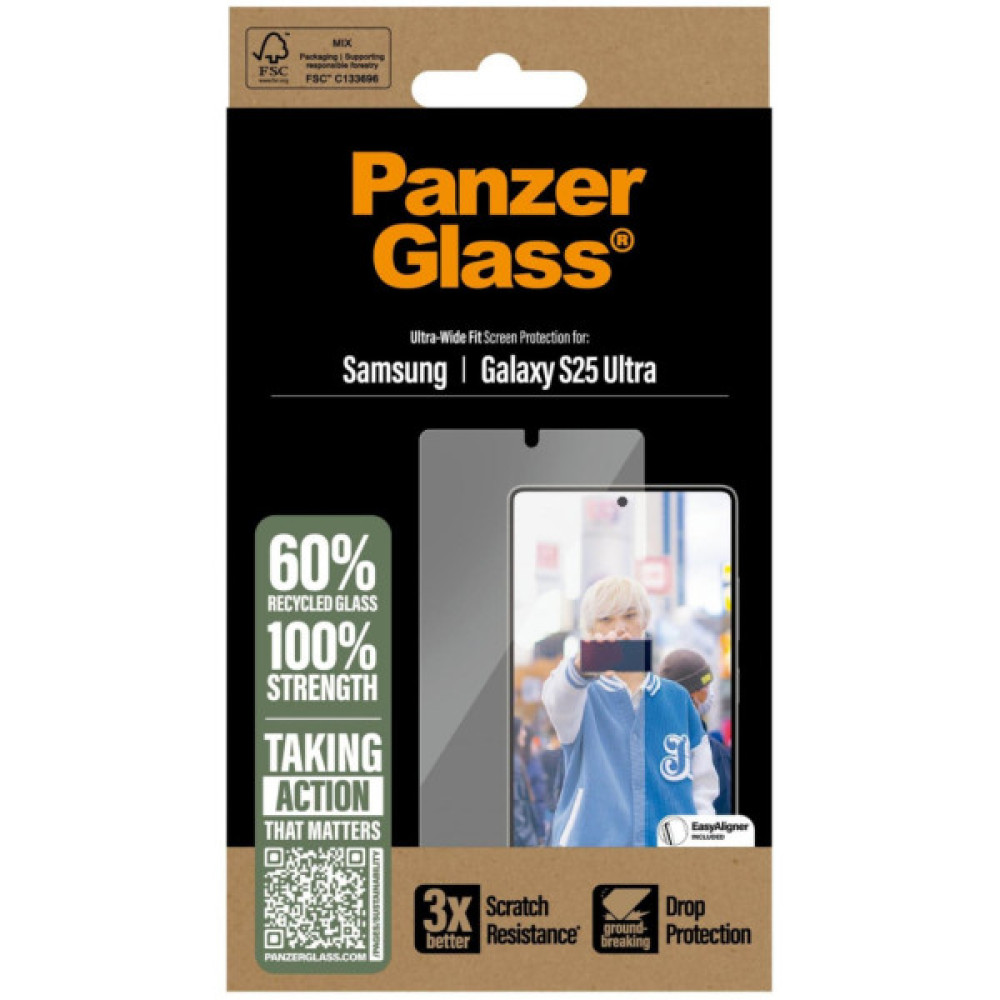 Скло захисне PANZERGLASS Samsung Galaxy S25 Ultra Ultra-Wide Fit (PG_PGRNUWFG38488) Скло захисне PANZERGLASS Samsung Galaxy S25 Ultra Ultra-Wide Fit (PG_PGRNUWFG38488)