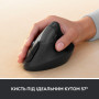 Мишка Logitech Lift Vertical Ergonomic Wireless/Bluetooth for Business Graphite (910-006494) Мишка Logitech Lift Vertical Ergonomic Wireless/Bluetooth for Business Graphite (910-006494)