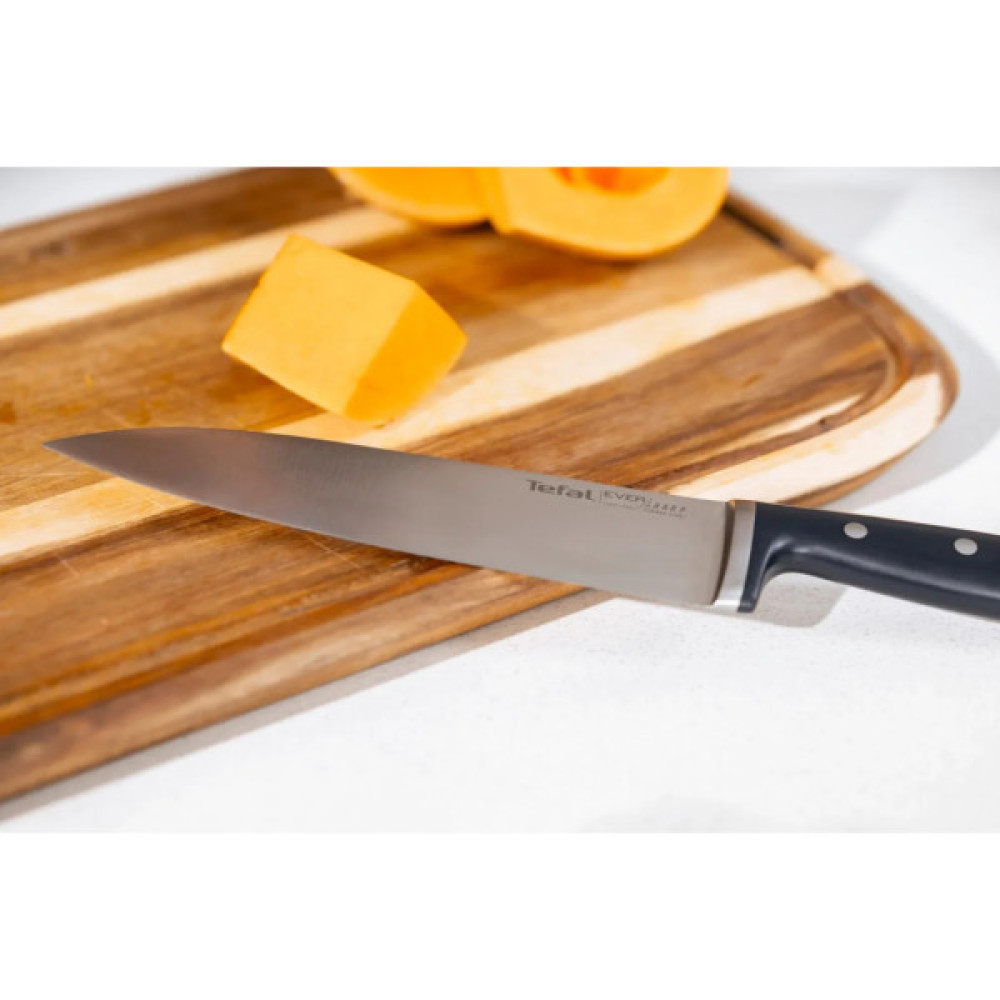 Кухонний ніж Tefal EverSharp, 2 предмети, 16.5 см, чорний (K297S244)