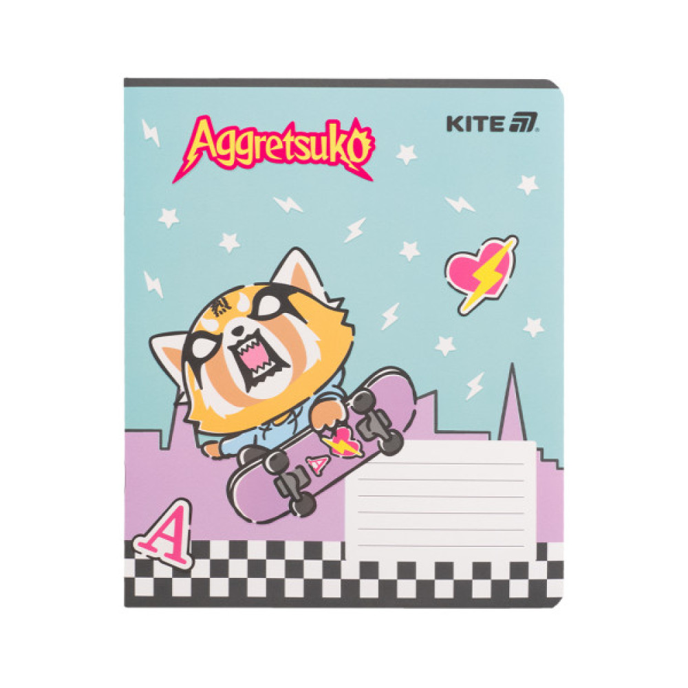 Зошит Kite Aggretsuko, 18 аркушів, клітинка (AR25-236)