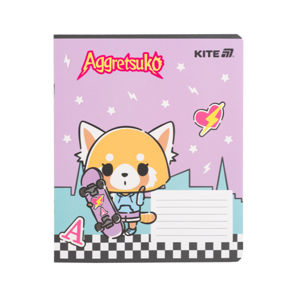 Зошит Kite Aggretsuko, 18 аркушів, клітинка (AR25-236)