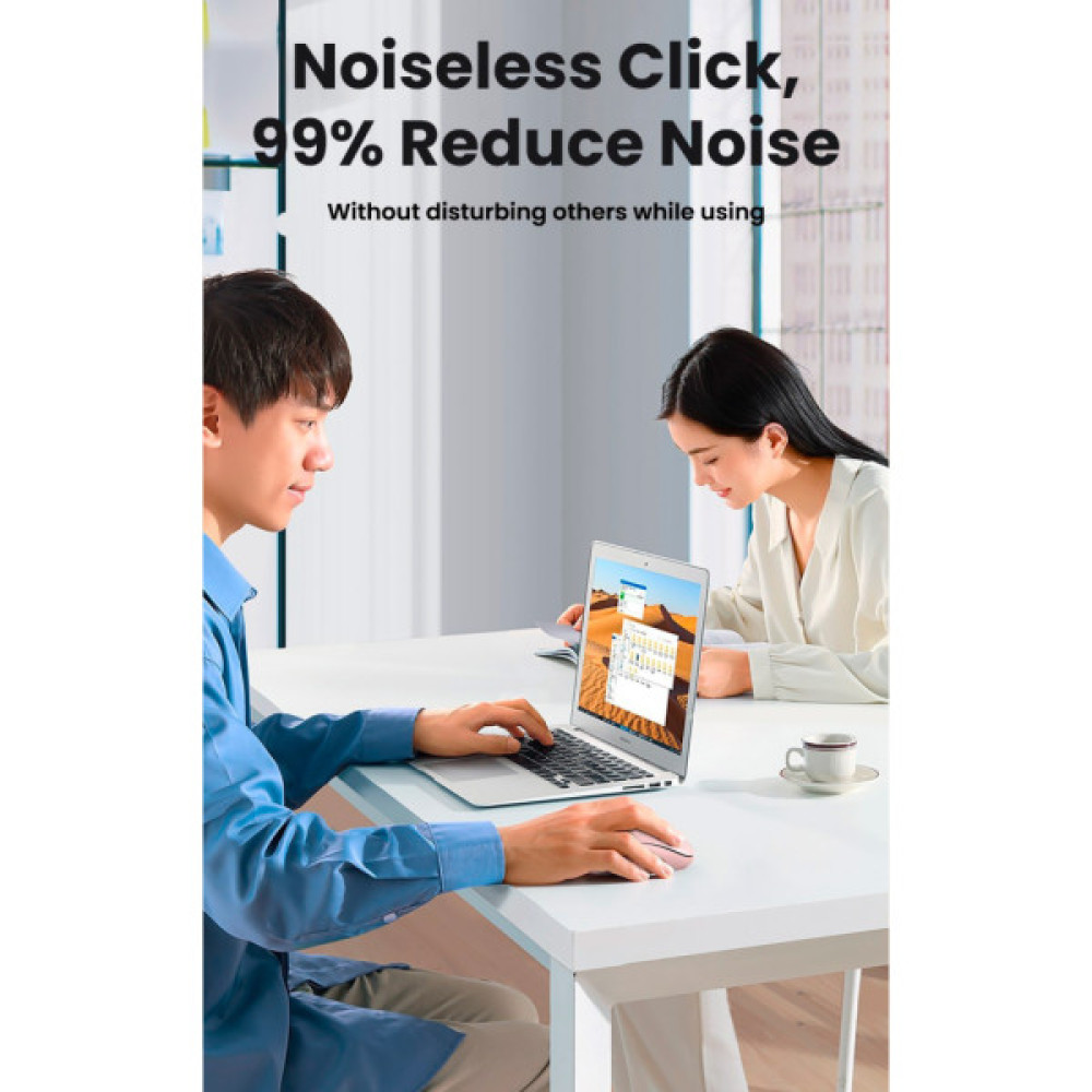 Мишка Ugreen MU105 Wireless Pink (90686)