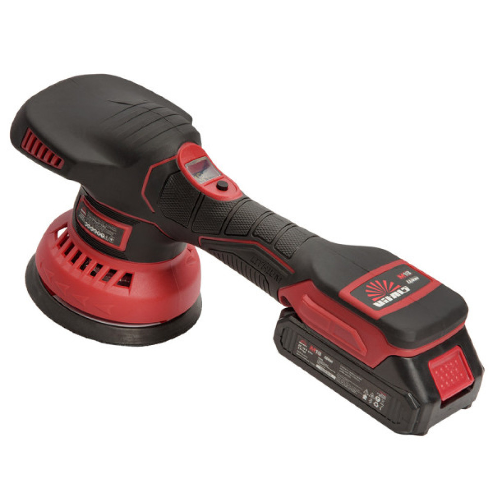Шліфувальна машина Vitals Master, PS 1812c BL Kit, 18V, 2Ah, 125мм, 0–5500об/хв, ЗП, 1.59кг (243620)