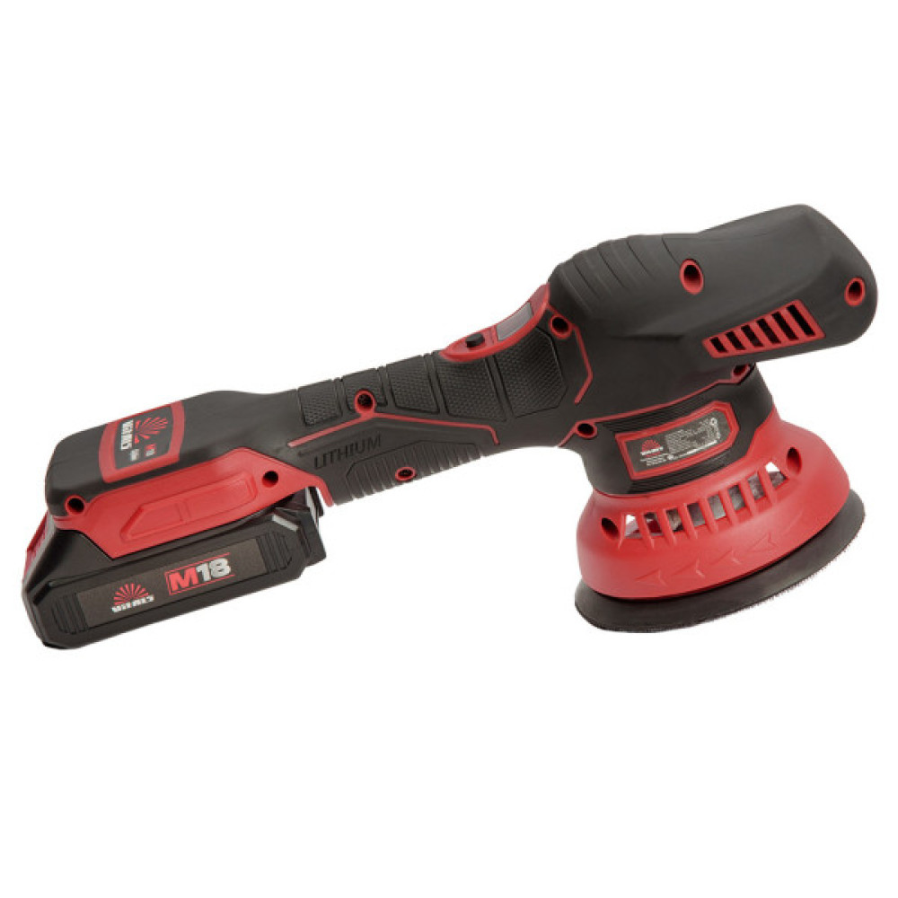 Шліфувальна машина Vitals Master, PS 1812c BL Kit, 18V, 2Ah, 125мм, 0–5500об/хв, ЗП, 1.59кг (243620)