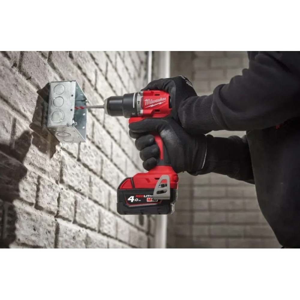 Шурупокрут-дриль акумуляторний Milwaukee M18 BLDDRC-402C 18В 2х4А·год 60Нм 550·1700об·хв ЗП M12-18C кейс 1.5кг