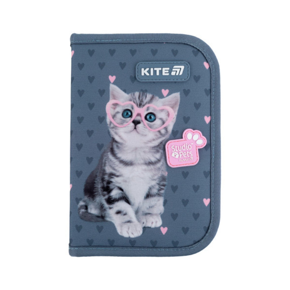 Пенал Kite 622-1 Studio Pets, 1 відділення, 2 відвороти (SP25-622-1)