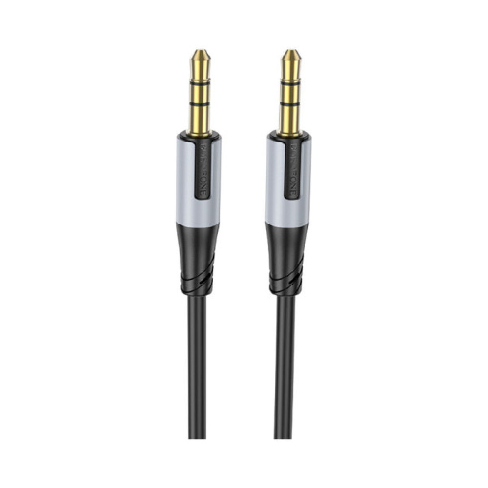 Кабель мультимедійний 3.5mm M to 3.5mm M 1.0m black BOROFONE (6941991108310)