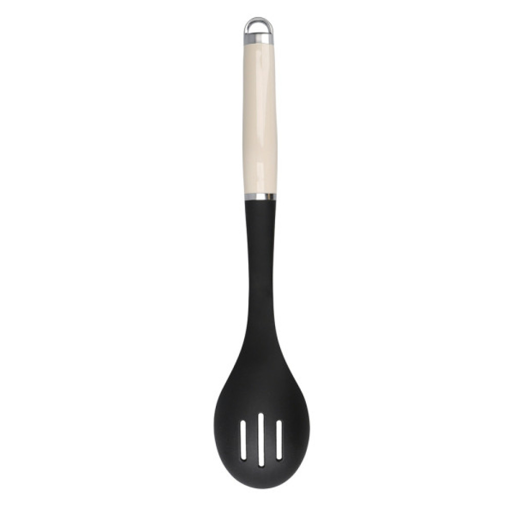Ложка кухарська KitchenAid Coreline для сервіровки з прорізами, 35,3 см, кремова (KAG004OHACE)