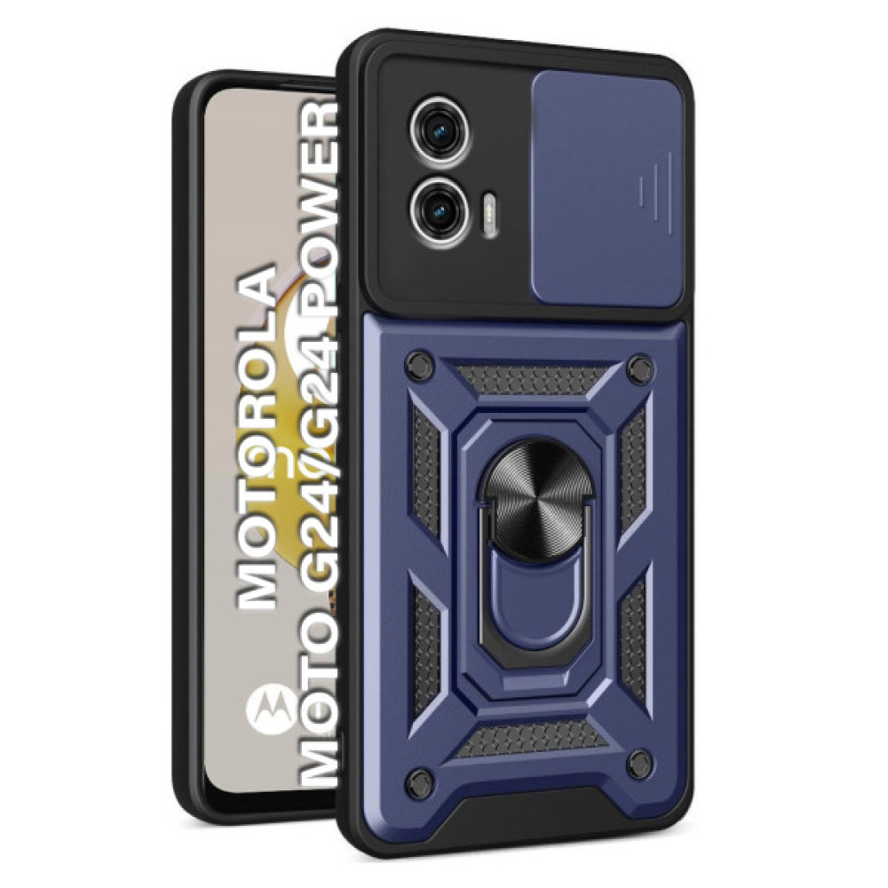 Чохол до мобільного телефона BeCover Military Motorola Moto G24/G24 Power Blue (710723) Чохол до мобільного телефона BeCover Military Motorola Moto G24/G24 Power Blue (710723)