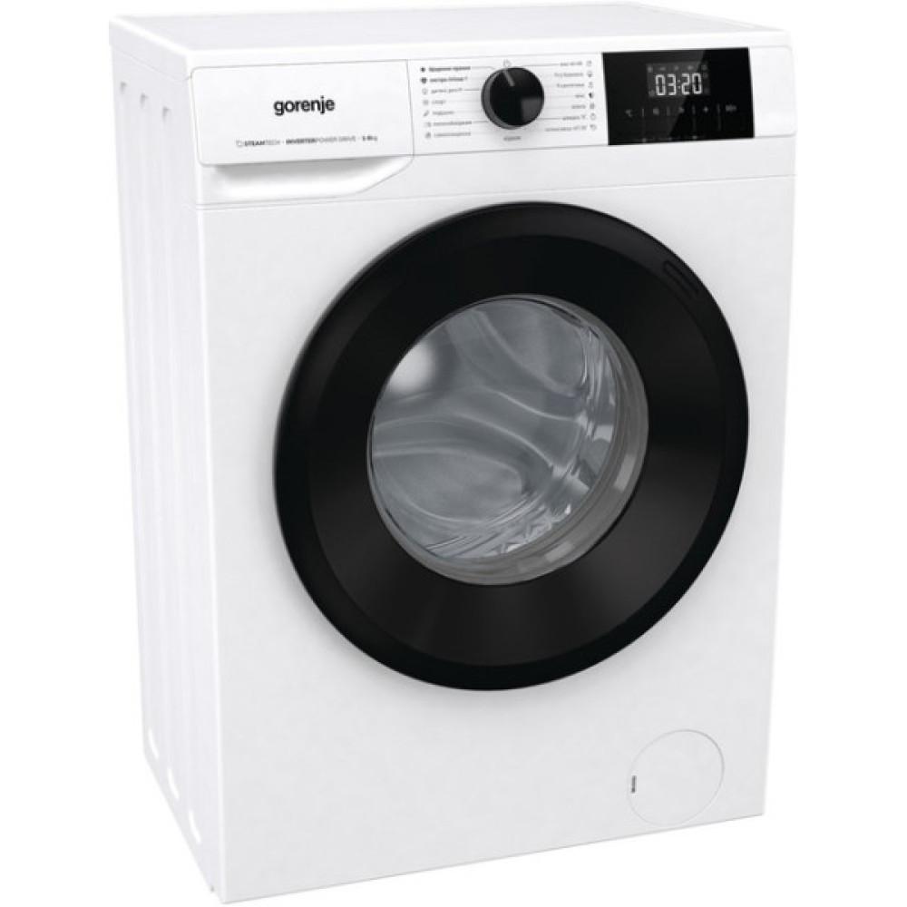 Пральна машина Gorenje фронтальна, 6кг, 1000, A+++, 43.5см, дисплей, пар, інвертор, білий