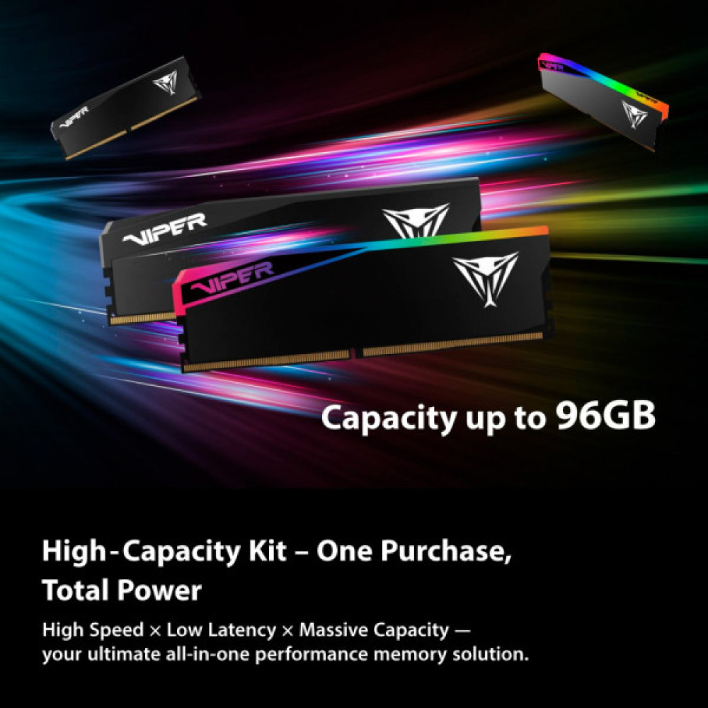 Модуль пам'яті для комп'ютера DDR5 64GB (2x32GB) 6400 MHz Viper Elite 5 Ultra Patriot (VEU564G6432K)
