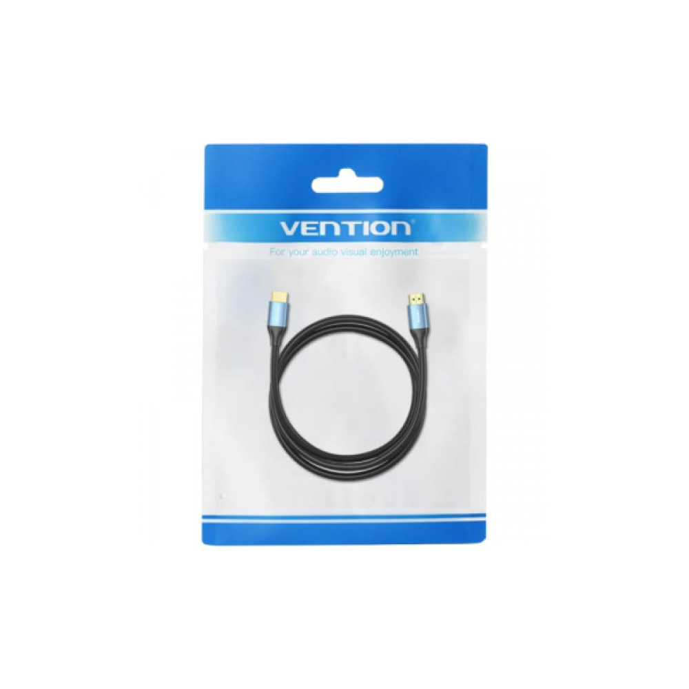 Кабель мультимедійний HDMI M to HDMI M 1.5m V2.0 4K60Hz aluminum alloy blue Vention (ALHSG)