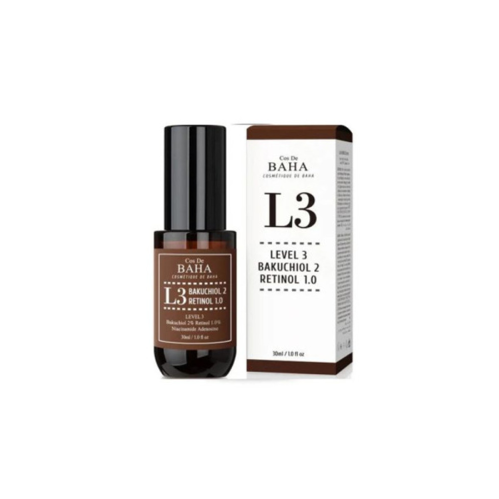 Сироватка для обличчя Cos De BAHA L3 Bakuchiol & Retinol Serum 30 мл (8809240319147)