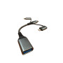 Дата кабель OTG USB 3.0 AF to USB-C + Micro 5P + Lightning 0.11m 60W XoKo (XK-AC-155) Дата кабель OTG USB 3.0 AF to USB-C + Micro 5P + Lightning 0.11m 60W XoKo (XK-AC-155)