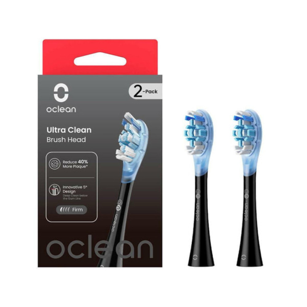 Насадка для зубної щітки Oclean UC02 B02 Ultra Clean Brush Head Black (2 шт) (6970810553543)