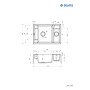 Мийка кухонна Deante Magnetic, граніт, прямокутник, без крила, 690х500х219мм, чаша - 1.5, накладна, алебастр Мийка кухонна Deante Magnetic, граніт, прямокутник, без крила, 690х500х219мм, чаша - 1.5, накладна, алебастр