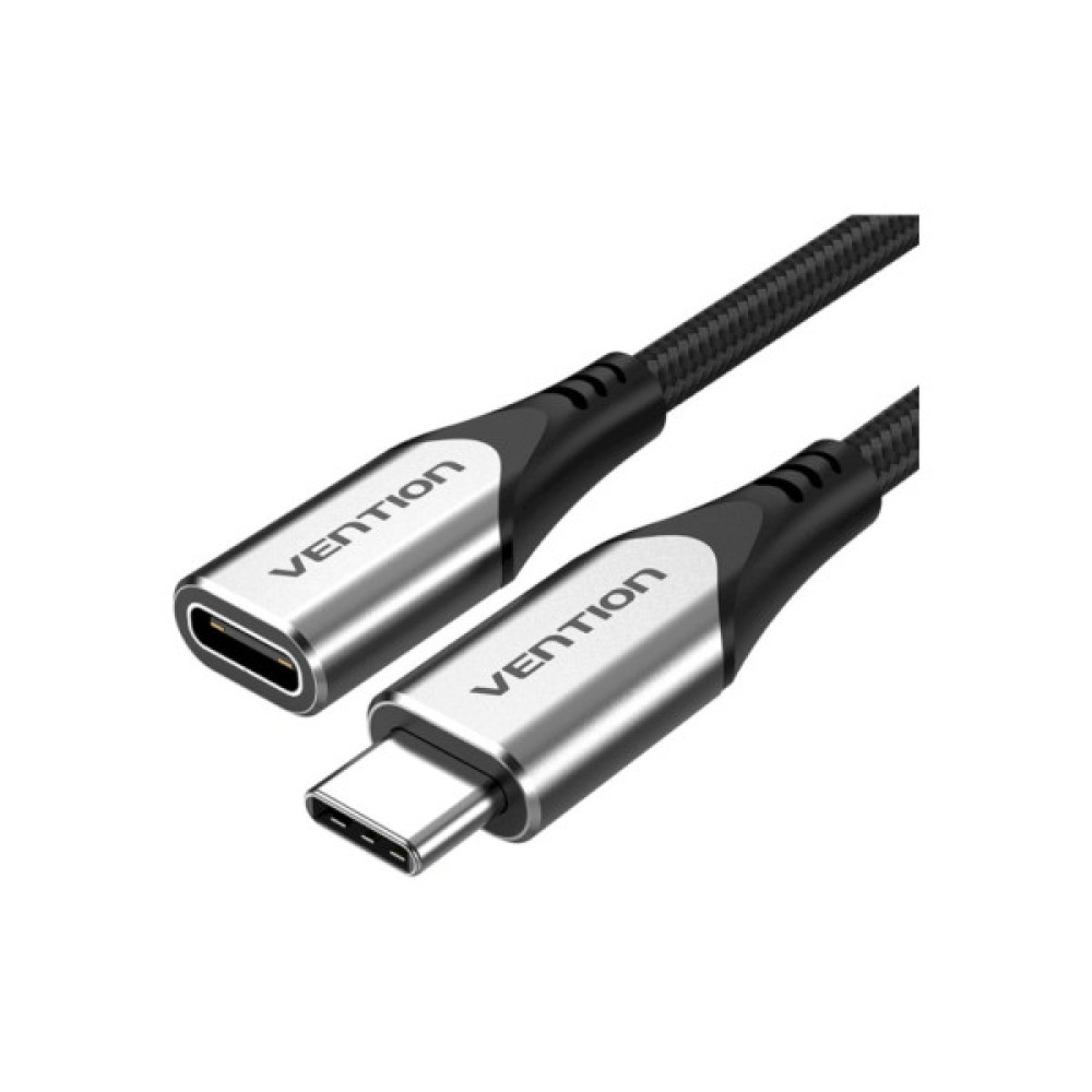 Дата кабель USB-C M/F 1.0m Thunderbolt 3 60W (20V/3A) 4K60HZ Vention (TABHF)