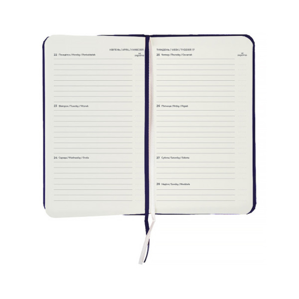 Тижневик Axent датований 2026 Pocket Strong 90х150, синій (8508-26-02-A)