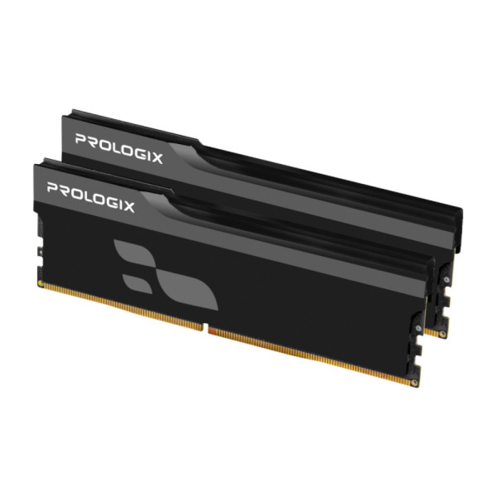 Модуль пам'яті для комп'ютера DDR5 32GB (2x16GB) 5600 MHz Onyx Black Prologix (PRO32GB5600YB5K)