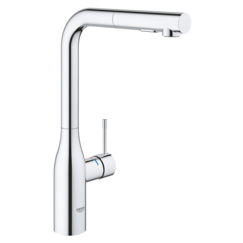 Змішувач для кухні Grohe Accent, довж.виливу - 204мм, поворотний/витяжний, 1важіль, хром