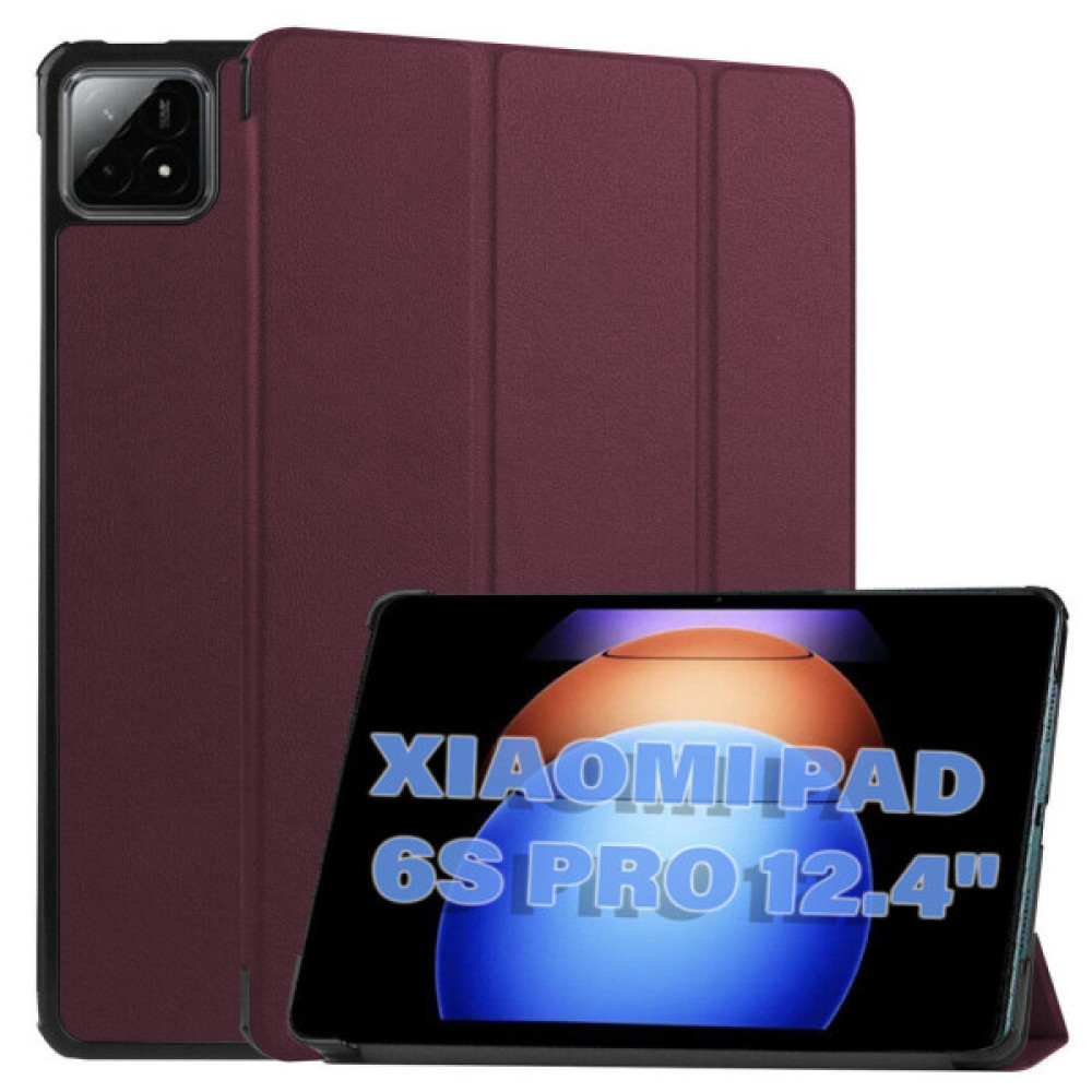 Чохол до планшета BeCover Smart Case Xiaomi Pad 6S Pro 12.4" Red Wine (711087) Чохол до планшета BeCover Smart Case Xiaomi Pad 6S Pro 12.4" Red Wine (711087)
