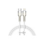 Дата кабель USB-C to Lightning 1.0m Cafule Metal PD 20W white Baseus (CATLJK-A02) Дата кабель USB-C to Lightning 1.0m Cafule Metal PD 20W white Baseus (CATLJK-A02)