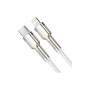 Дата кабель USB-C to Lightning 1.0m Cafule Metal PD 20W white Baseus (CATLJK-A02) Дата кабель USB-C to Lightning 1.0m Cafule Metal PD 20W white Baseus (CATLJK-A02)