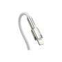 Дата кабель USB-C to Lightning 1.0m Cafule Metal PD 20W white Baseus (CATLJK-A02) Дата кабель USB-C to Lightning 1.0m Cafule Metal PD 20W white Baseus (CATLJK-A02)