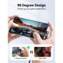 Дата кабель USB-C to USB-C 0.5m 3A 60W 90° corner US255 black/gray Ugreen (50122)