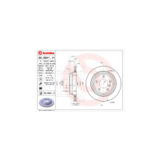Гальмівний диск Brembo 09.6841.11