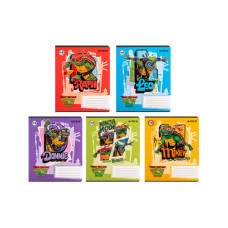 Зошит Kite Ninja Turtles, 12 аркушів, лінія (NT24-234)