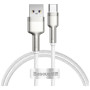 Дата кабель USB to USB-C 1.0m 6A 66W white Baseus (CAKF000102)