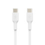 Кабель USB-C > USB-C заряджання/синхронізації Belkin 1м, 60Вт, Type-C, PVC, білий