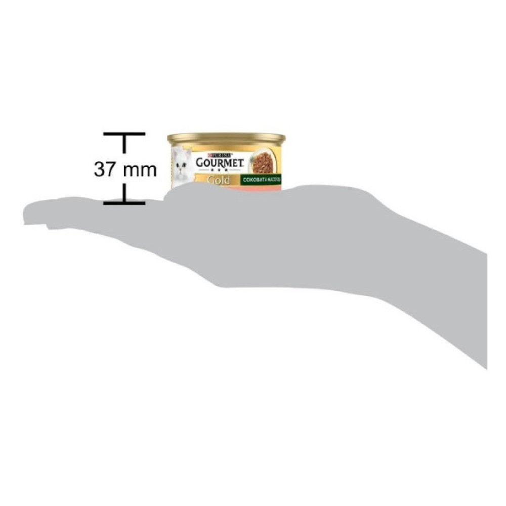 Консерви для котів Purina Gourmet Gold Соковита насолода з лососем 85 г (8445290823373)