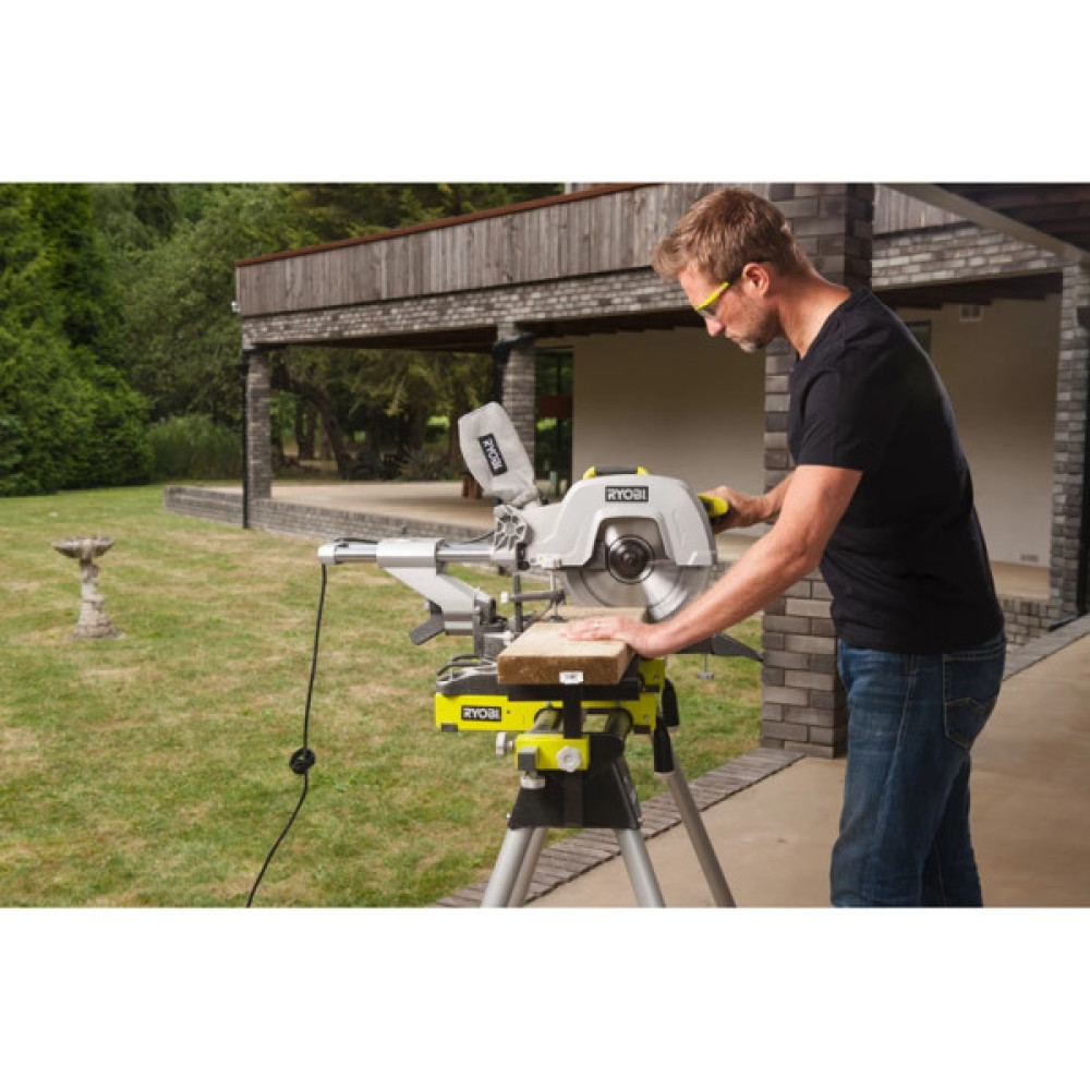 Пила торцювальна Ryobi EMS305RG з протяжкою 2200Вт диск 305мм лазер 20.7кг