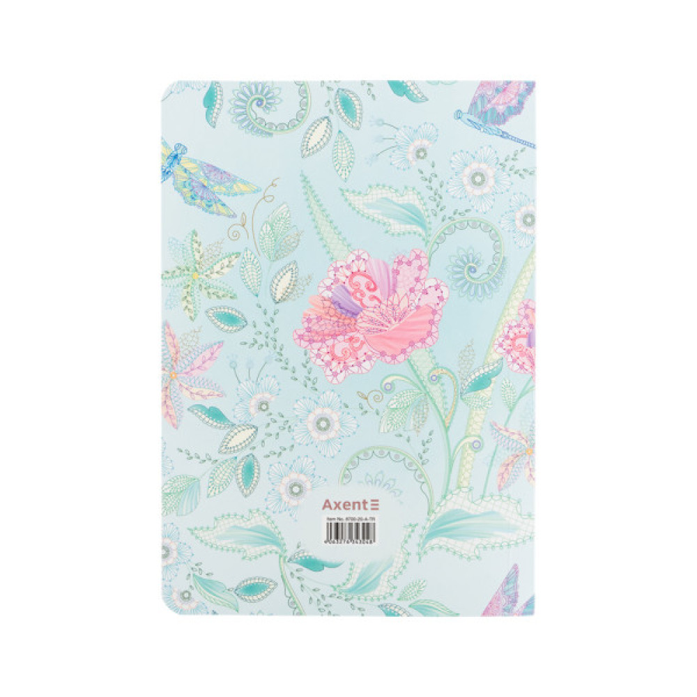 Книга записна Axent A5 TR Nature`s Melody 1, 80 аркушів клітинка (8700-20-A-TR)