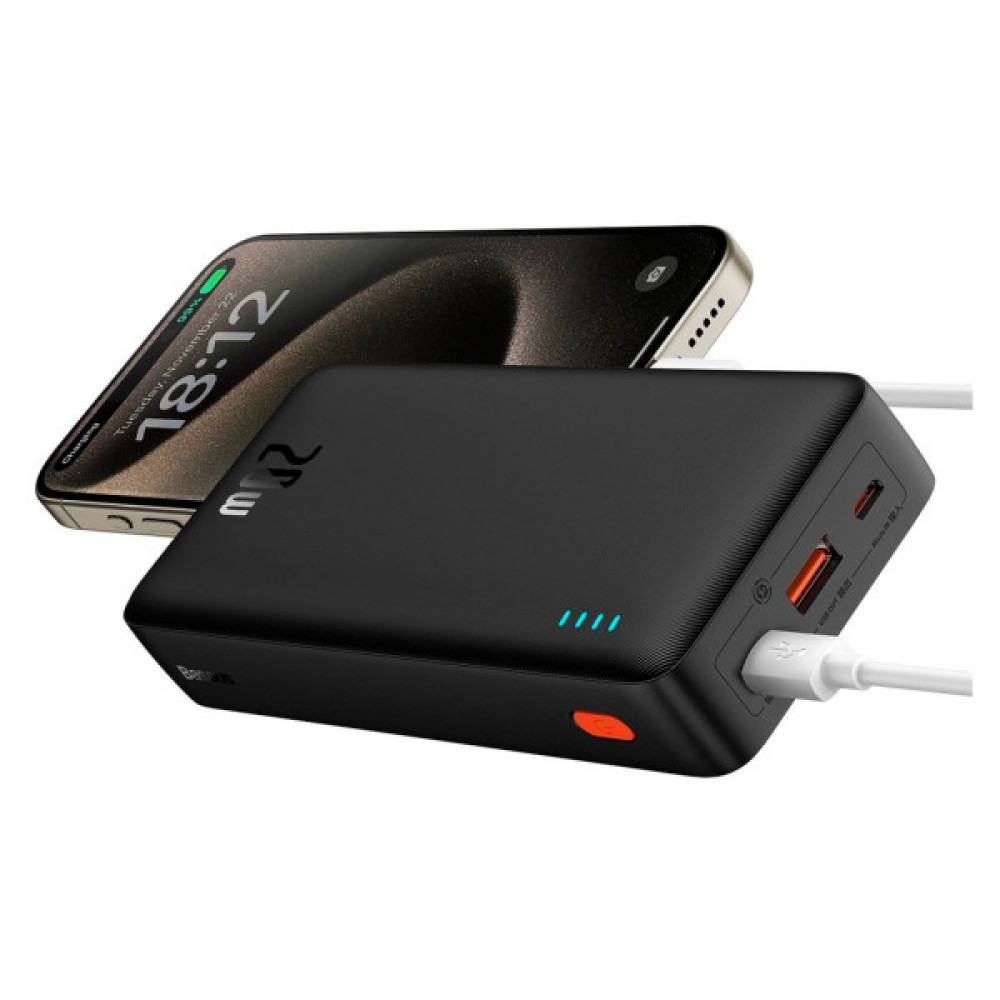 Батарея універсальна Baseus Airpow 20000mAh 20W PD/3.0, QC/3.0, black (P10022804113-00)