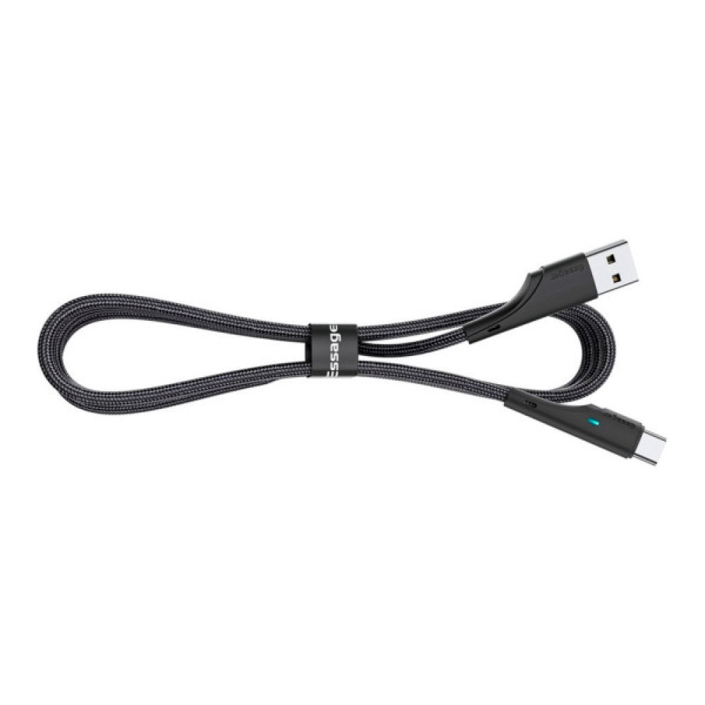 Дата кабель USB 2.0 AM to USB-C 3.0m black Essager (EXCT-LSC01)