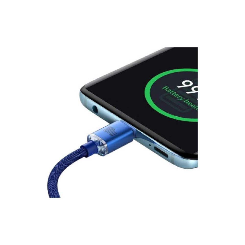 Дата кабель USB-C to USB-C 1.2m 100W blue Baseus (CAJY000603)