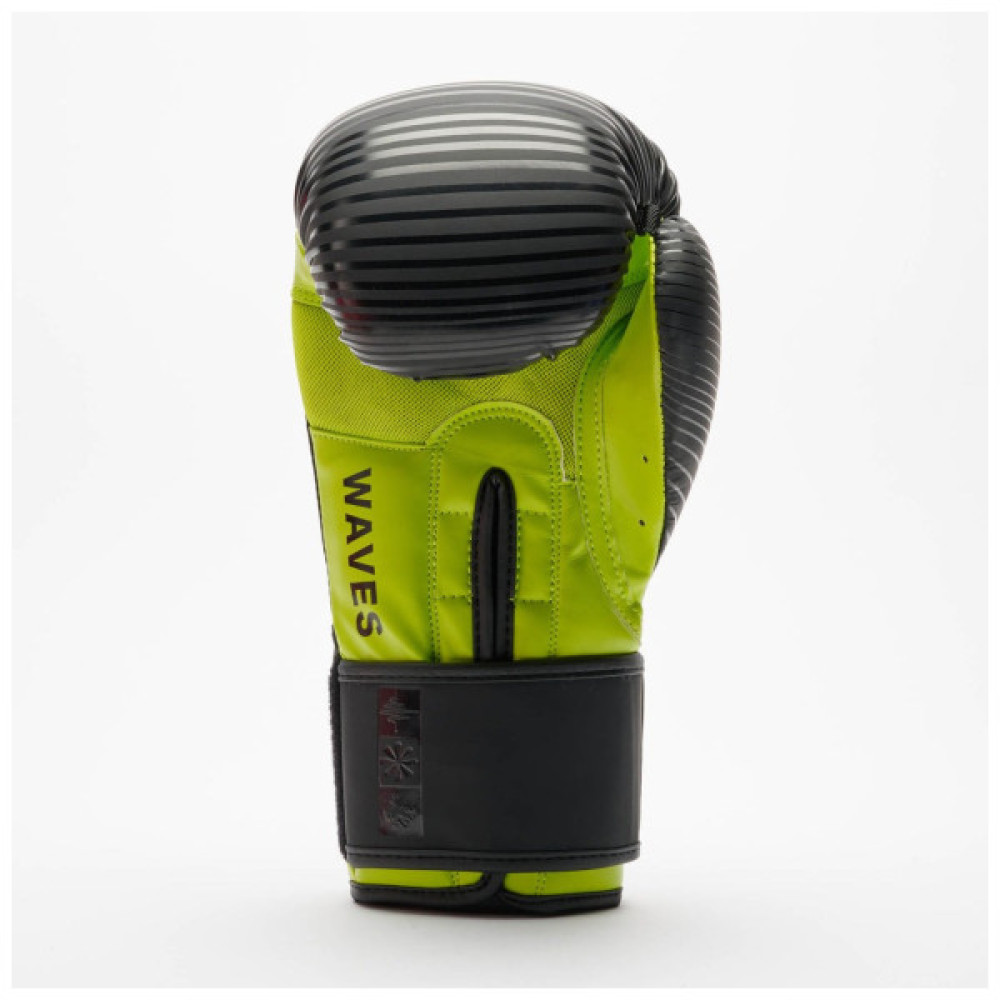 Боксерські рукавички Leone GN313 Waves Black 10 унцій (GN313_Black_10oz)