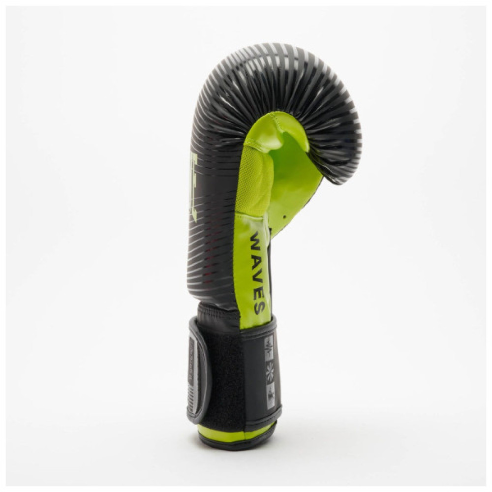Боксерські рукавички Leone GN313 Waves Black 10 унцій (GN313_Black_10oz)