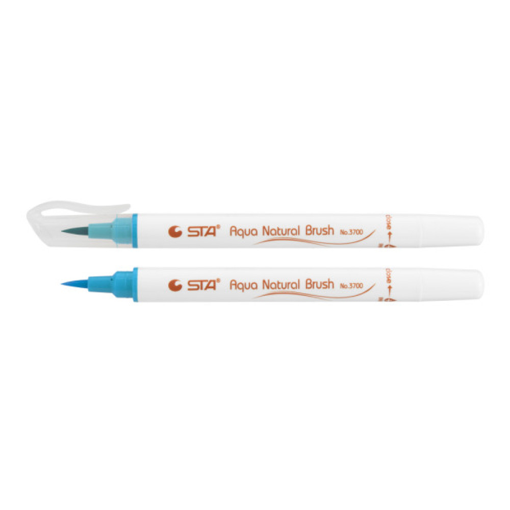 Художній маркер STA пензлик акварельний AQUA NATURAL BRUSH 3700, Indian синій (STA3700-28)