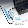 Адаптер USB-C + USB A to RJ45 Ethernet 1000Mbps ColorWay (CW-AD-CRG) Адаптер USB-C + USB A to RJ45 Ethernet 1000Mbps ColorWay (CW-AD-CRG)