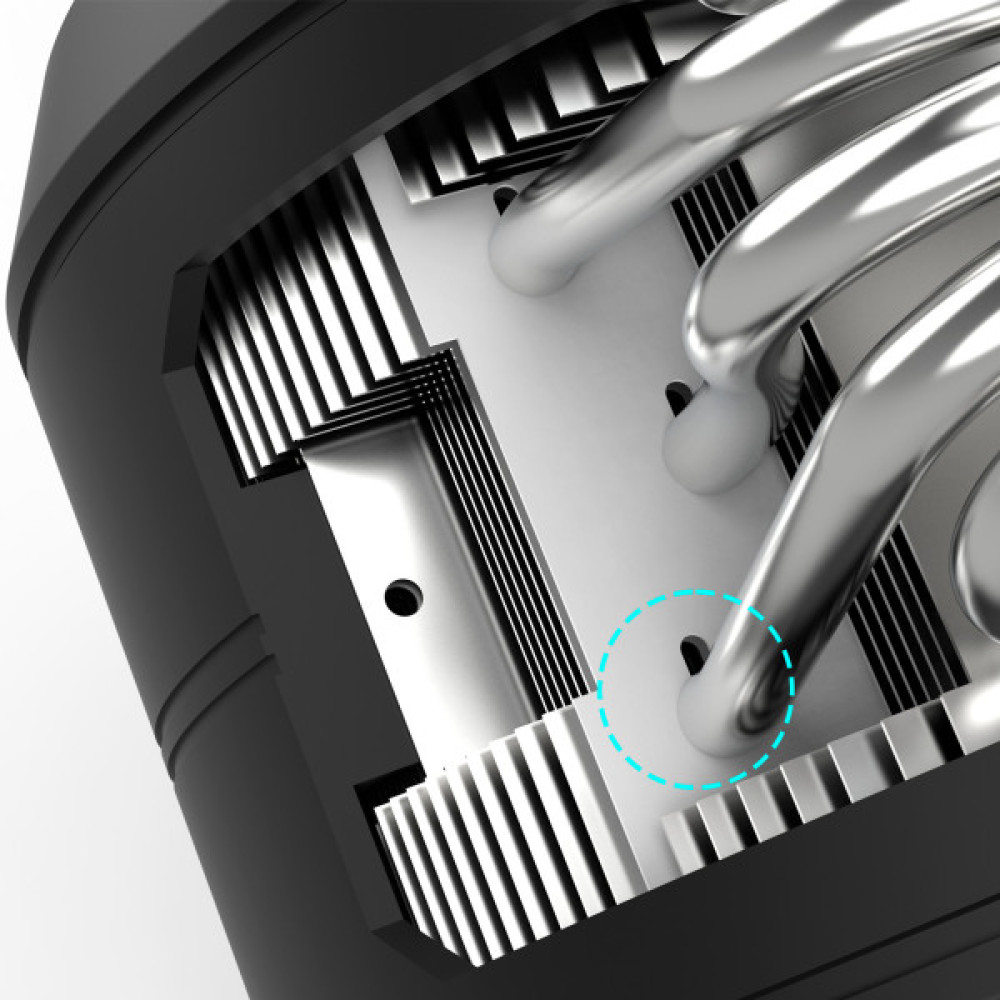 Процесорний кулер Zalman ZET5, ARGB LGA 1851, 1700, 1200, 115x, AM5, AM4,  4pin PWM, 3pin+5VARGB, TDP200W, чорний