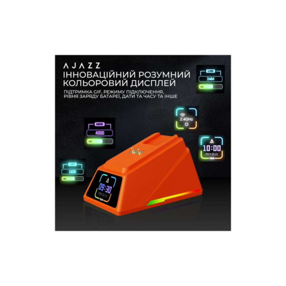 Мишка Ajazz AJ179APEX Wireless/Bluetooth/USB Orange (AJM179-A-O)