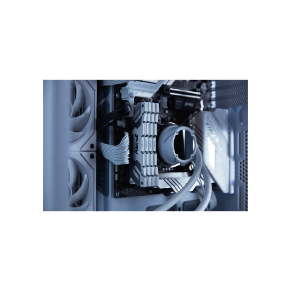 Модуль пам'яті для комп'ютера DDR5 32GB (2x16GB) 8000 MHz Renegade White Kingston Fury (ex.HyperX) (KF580C38RWK2-32)