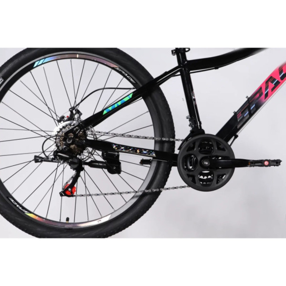 Велосипед Space 27.5" AURORA DD FR рама-15" ST 2026 рожево-чорний (OPS-SP-27.5-091)