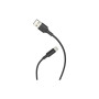 Дата кабель USB 2.0 AM to USB-C 1.0m 2A X25 black HOCO (6957531080145)